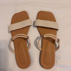 Shein Sandals Ivory size 8